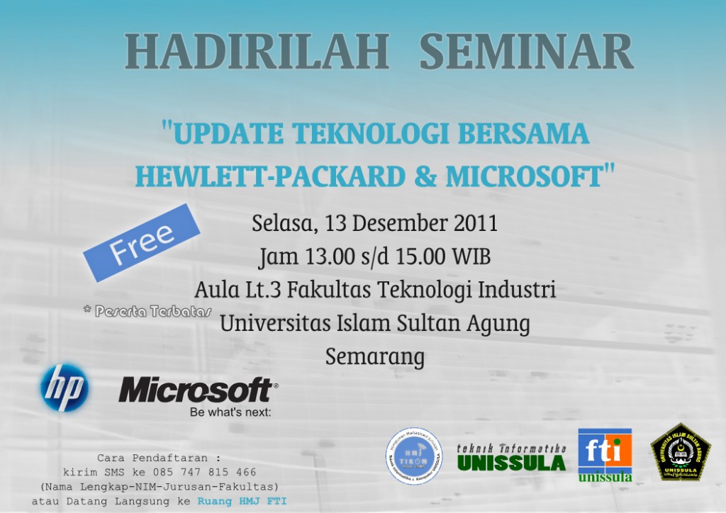 seminar update teknologi HP dan Microsoft