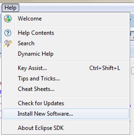 Install New Software pada Eclipse