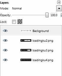 Masukkan gambar ke layer gimp secara urut
