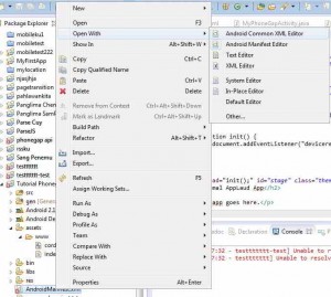 06 Klik kanan AndroidManifest xml