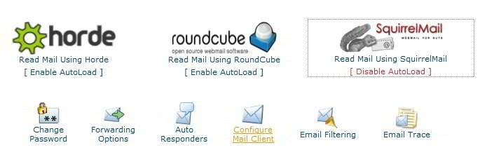 Cpanel - Configure Mail Client Cpanel - Configure Mail Client