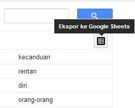 Ekspor ke Google Sheet