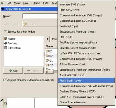 SWF Output Inkscape SWF Output Inkscape