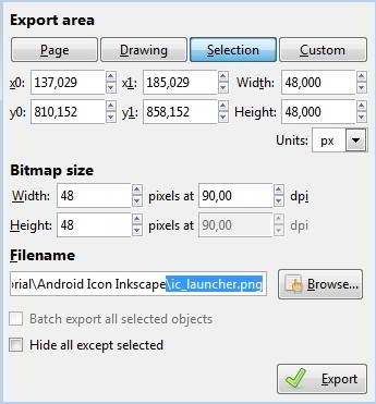 Aktifkan Selection, dan Beri nama