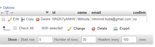 Cek Database PhpMyAdmin