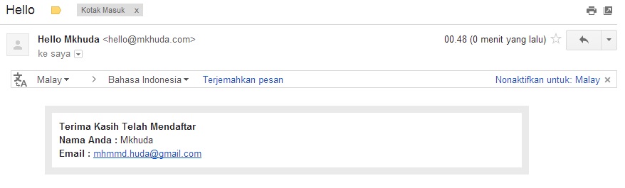 Email Notifikasi PHPMailer