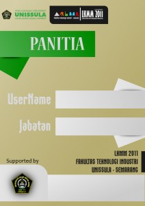 cocard LKMM 2011 FTI UNISSULA kaos lkmm 2011 FTI UNISSULA