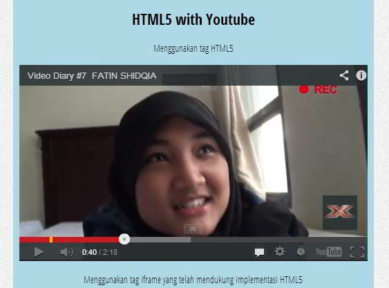 video HTML5 Fathin