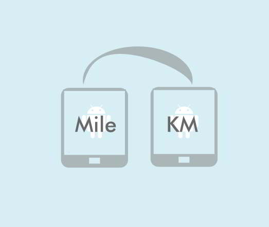 android konversi mil km