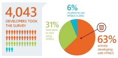 survei penggunaan html5 developer
