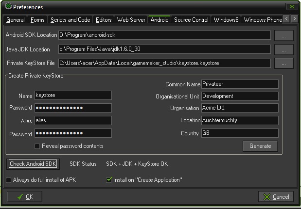 Android SDK Preference