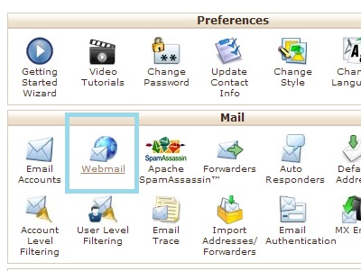 Pilih Webmail cPanel