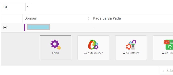 Pilih Kelola Hosting