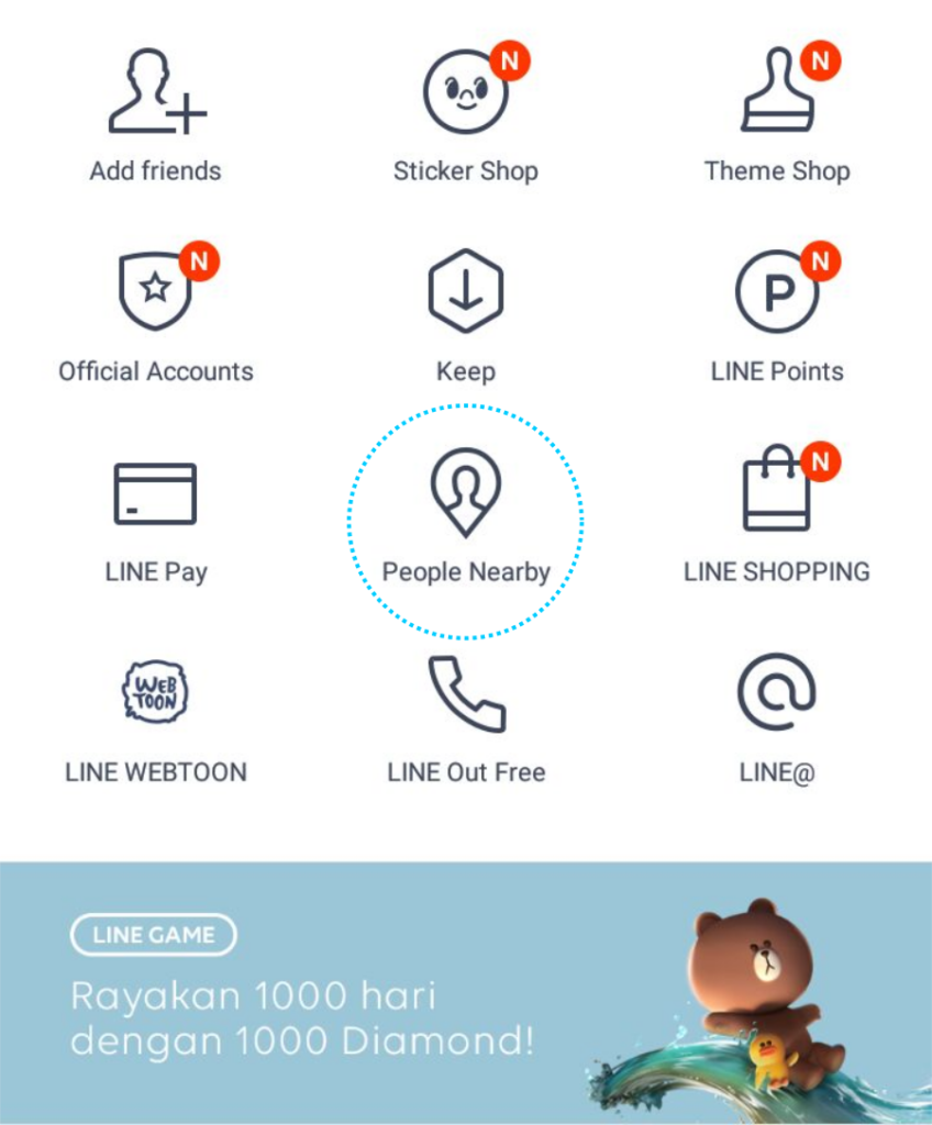 line-people-nearby