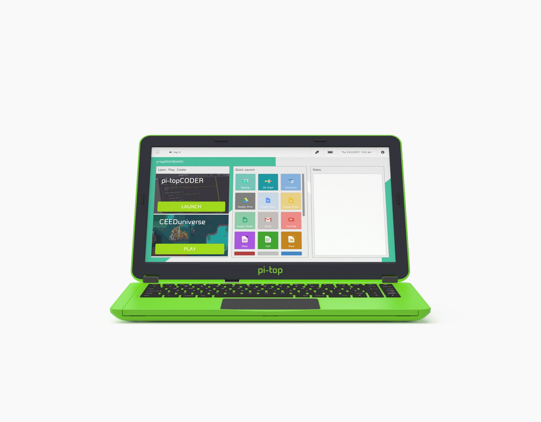 Tampilan Laptop Pi-Top