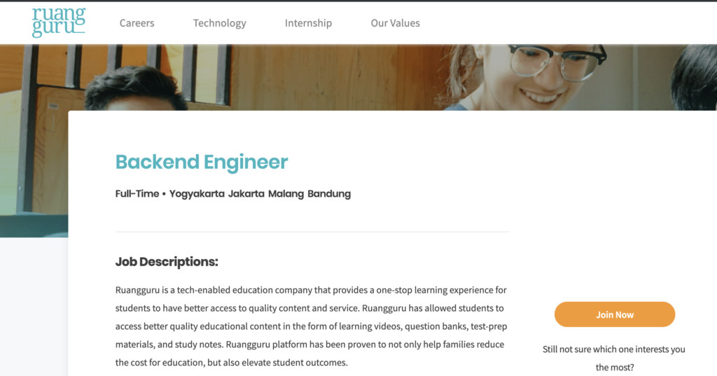 Ruangguru Backend Engineer