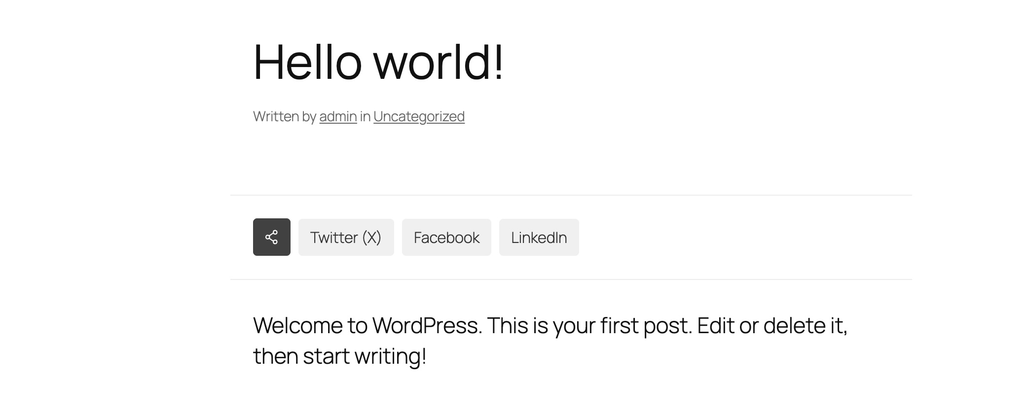 Native Social Share WP Image