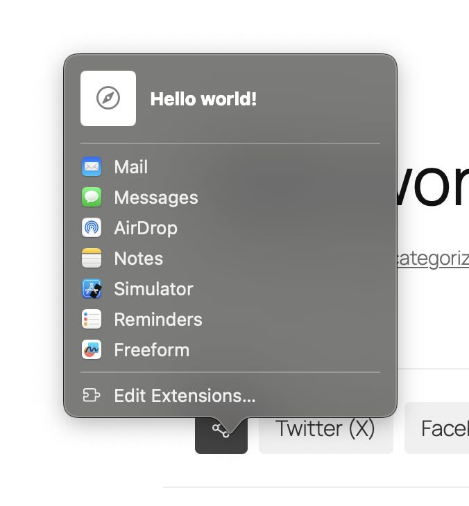 Native Social Share WP Image
